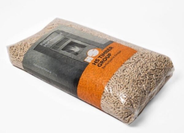 HS Timber Holz Pellets Sackware 15kg Sack 66 Sack Palette deutsche Herstellung – Bild 2